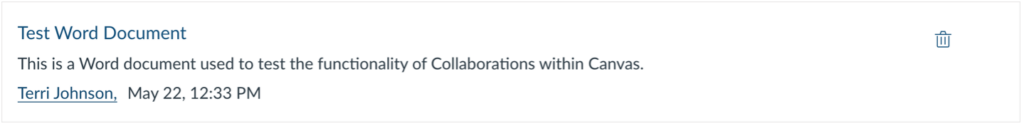 Collaboration document