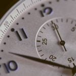 close-up of a clock