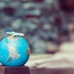 Globe with Small Plane on top