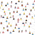Connecting lines between people