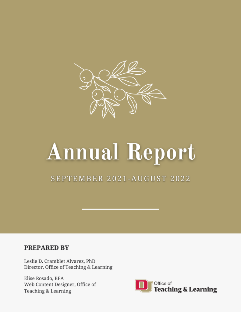 Annual Report September 2021-August 2022