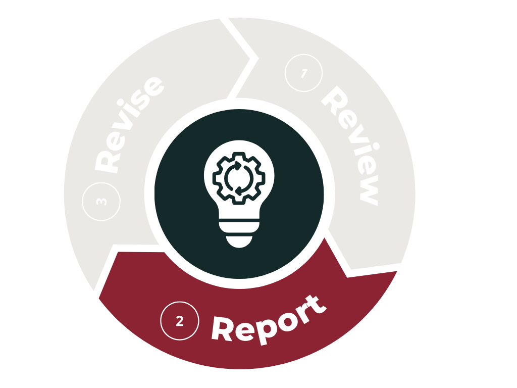 The report phase of the assessment cycle