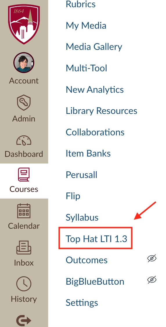 tophat courses screenshot